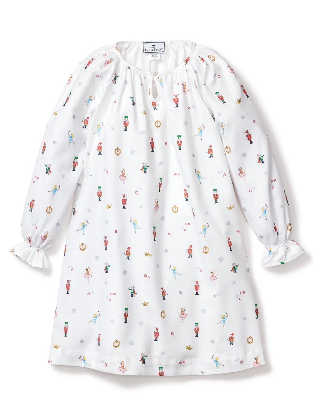 Petite Plume Girl's Twill Delphine Nightgown A Night at the Nutcracker